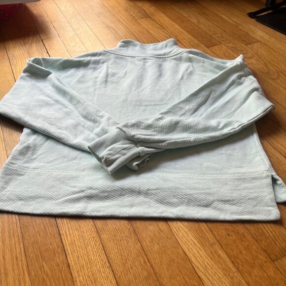 Sweaty Betty Size XS Pearl Blue Nestle Up Half Zip Pullover Sweatshirt - Picture 13 of 16